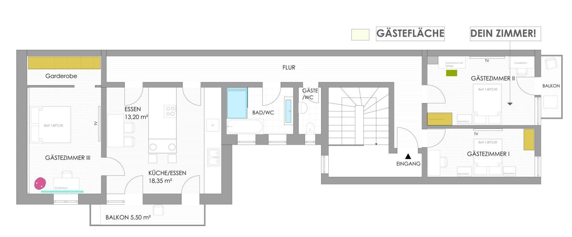 Sonniges Zimmer Mit Balkon Im Herzen Mannheims Exterior foto